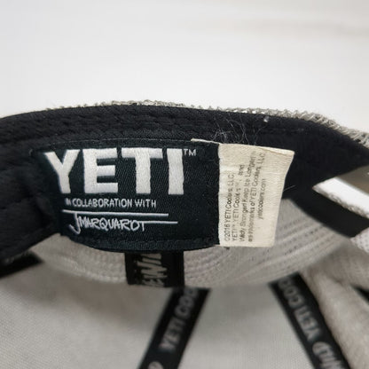 YETI Trucker Hat Gray One Size Mesh Snapback Fish Patch J Marquardt Cap