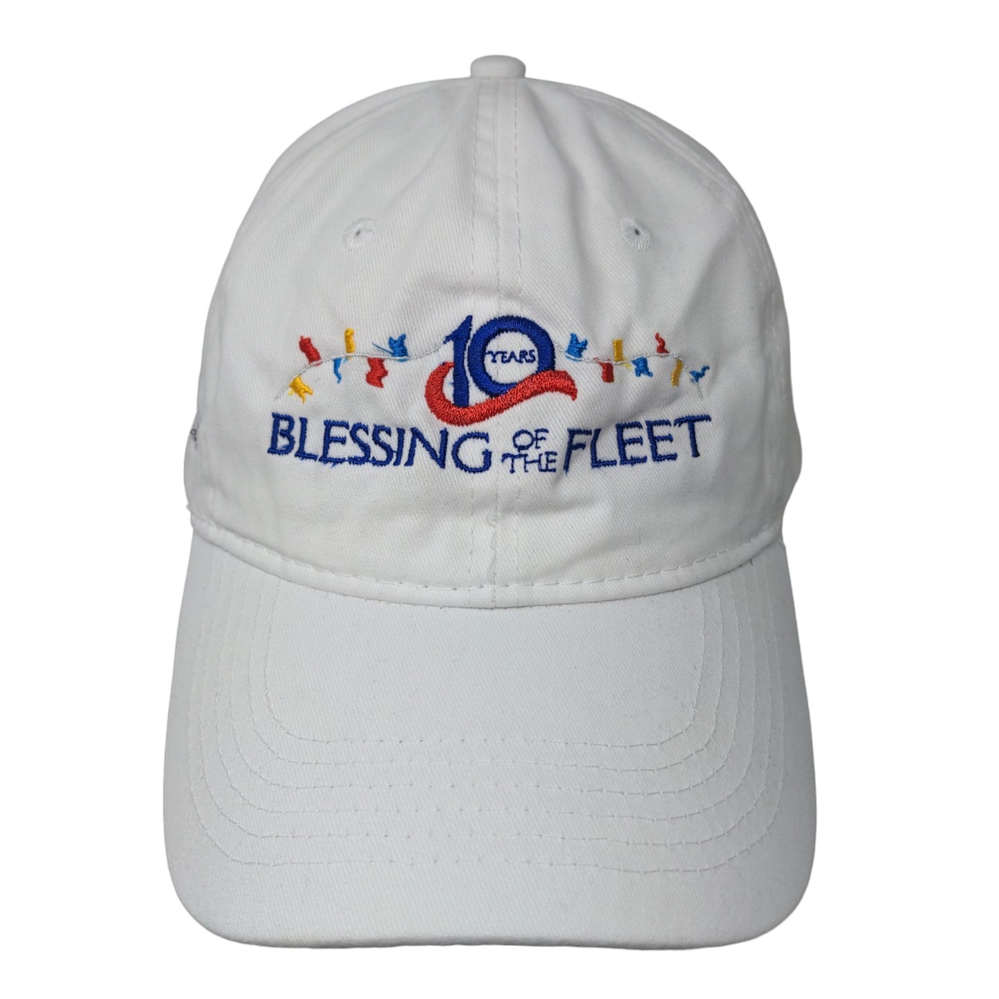 Port & Company Men's Slideback Hat White Blessing of the Feet 2022 Logo