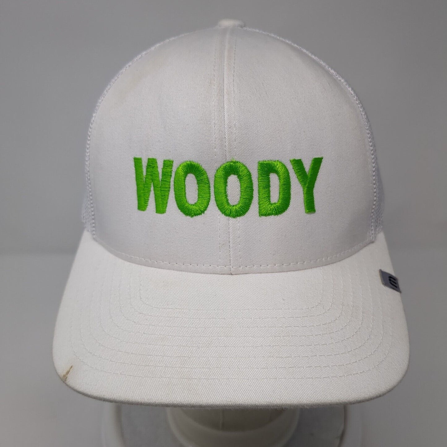 Woody BOI 2023 Snapback Trucker Hat White OS Adjustable Flexfit Mesh Yupoong