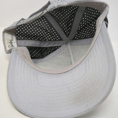 Oyster Brands Trucker Hat Gray One Size Snapback Rope Perf Golf Patch Breathable