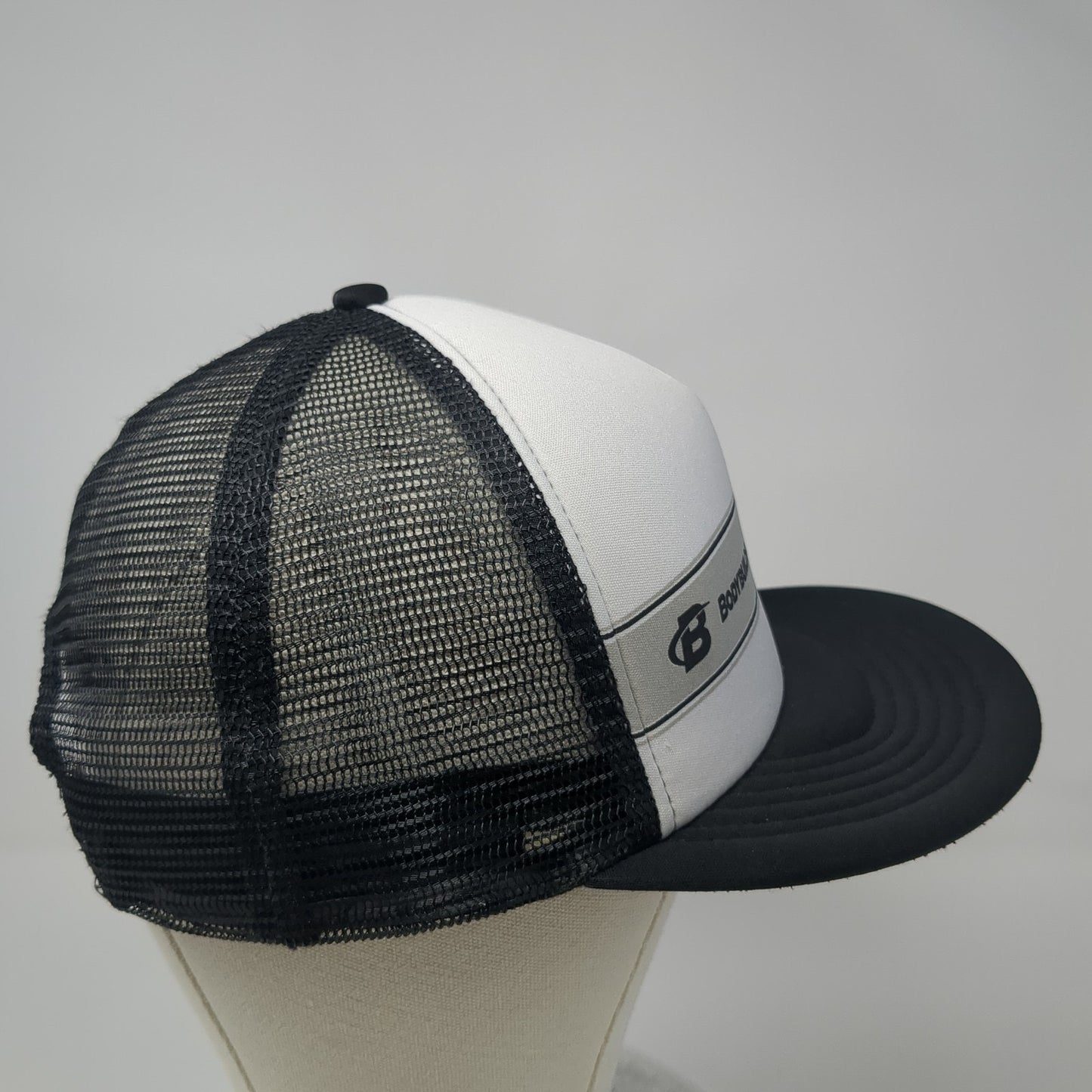 Bodybuilding.com Finish First Trucker Hat Black One Size Adjustable Mesh Back