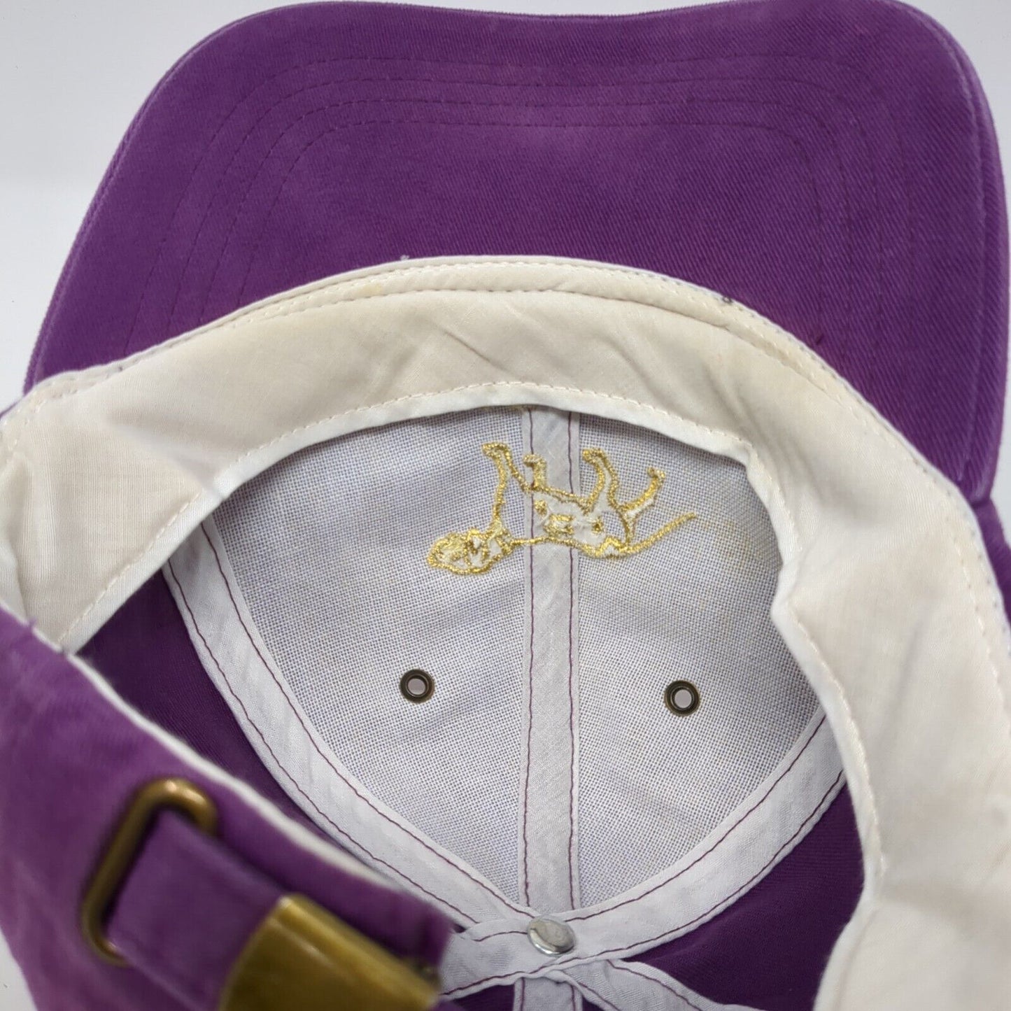 Wine Dogs Slideback Hat Purple One Size Adjustable Embroidered 6 Panel