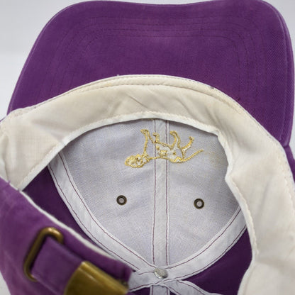 Wine Dogs Slideback Hat Purple One Size Adjustable Embroidered 6 Panel