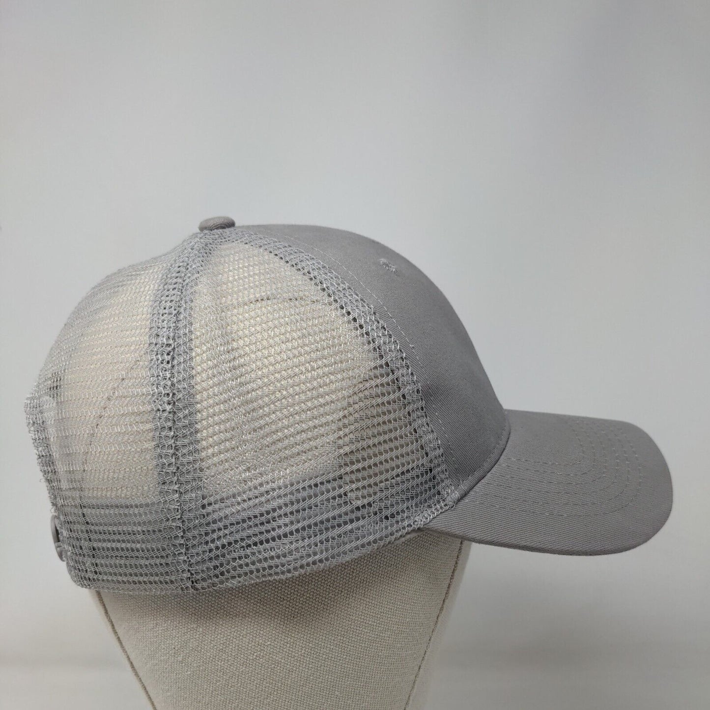 Lowe's 4 Pros Snap Back Trucker Hat Gray One Size Embroidered Mesh Back