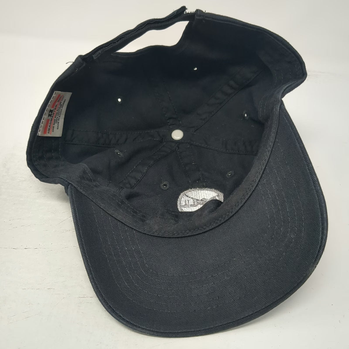 Headmaster Dell Logo Black Baseball Cap One Size Strapback Hat Cotton Computer