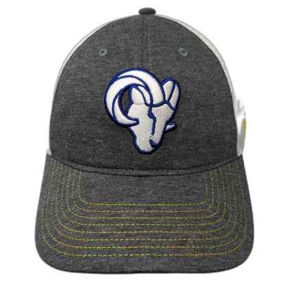 Los Angeles Rams NFL Fanatics Trucker Hat Gray White Blue One Size Snapback Mesh
