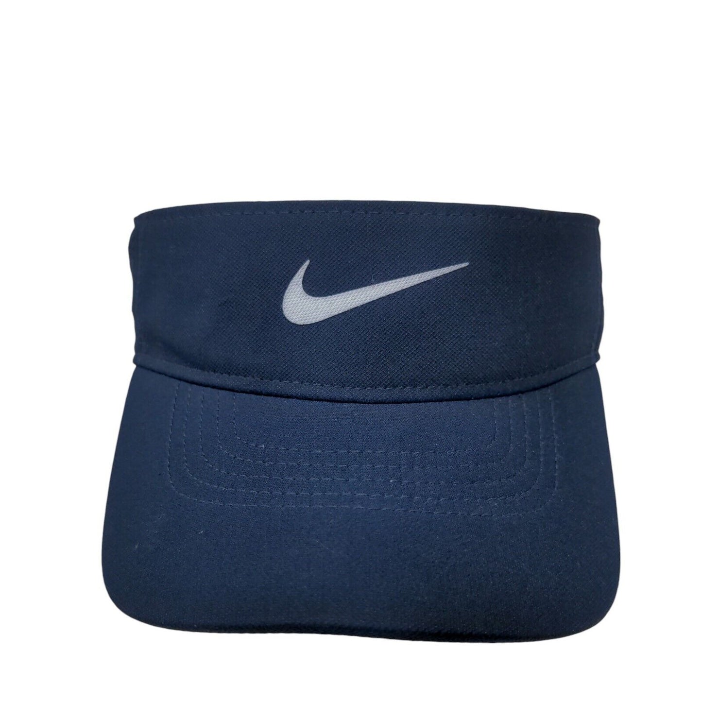 Nike Men's Strapback Sun Visor Cap Hat Blue Adjustable Graphic Swoosh