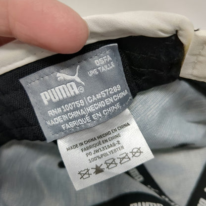 Puma Baseball Cap Black One Size Heathered Performance Reflective Strapback Hat