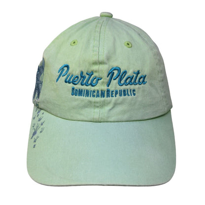 Puerto Plata Dominican Republic Slideback Hat Green One Size Adjustable RTG