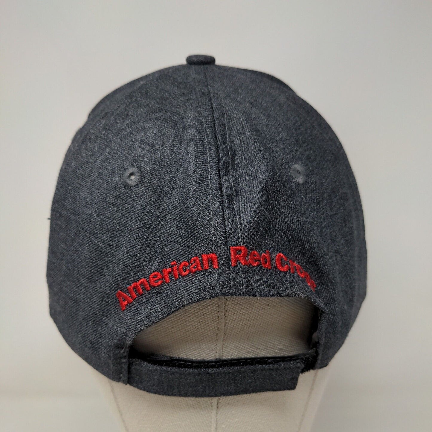 Members For Life Strapback Hat Gray One Size American Red Cross 6 Panel