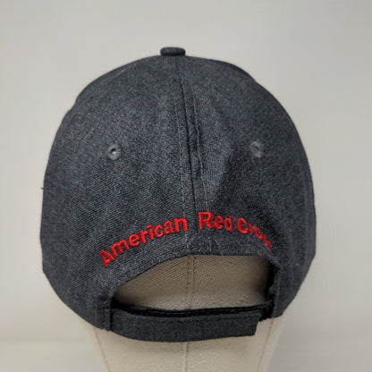 Members For Life Strapback Hat Gray One Size American Red Cross 6 Panel