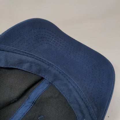 George Strapback Hat Blue One Size Adjustable Vent Holes 6 Panel Blank