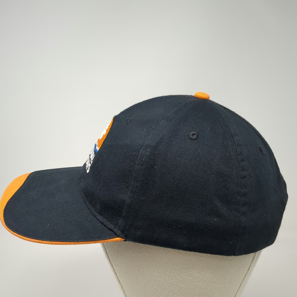 Hit Wear Baseball Cap Black OSFM Coastal Windows Palm Tree Logo Strapback hat
