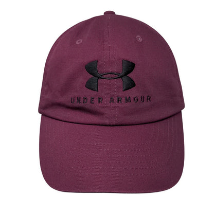 Under Armour Women's Slideback Hat Red Burgundy OSFA Embroidered Free Fit