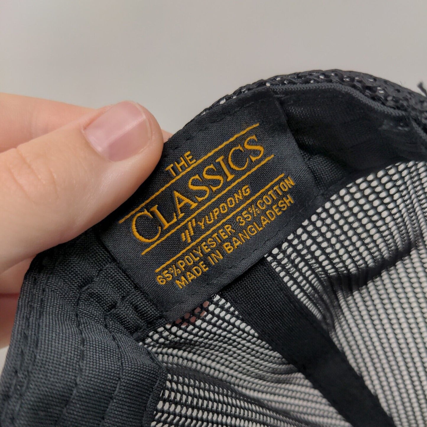 ES Time For Fitness Snapback Mesh Back Trucker Hat Black One Size Embroidered