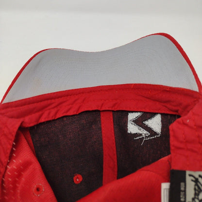 Pipe Division Strapback Hat Red OSFM Adjustable Embroidered 6 Panel KC Caps