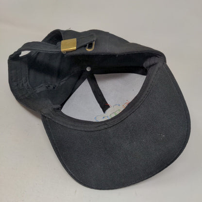 Fume by Orjoy Slideback Hat Black Embroidered Adjustable 6 Panel