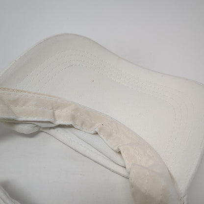 Jägermeister Sun Visor Cap White One Size Adjustable Strap Lightweight Cotton