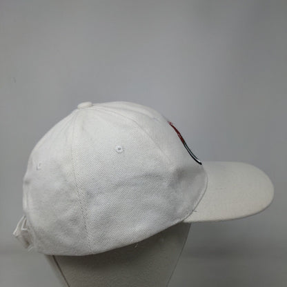 Rama Consulting & International Strapback Hat Cream One Size Embroidered Cotton