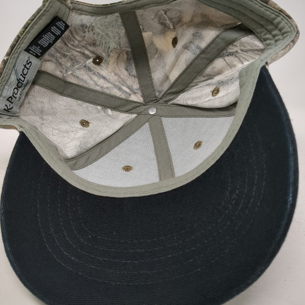 K-Products Emerson Hat Baseball Cap Brown One Size Camouflage Cotton Strapback