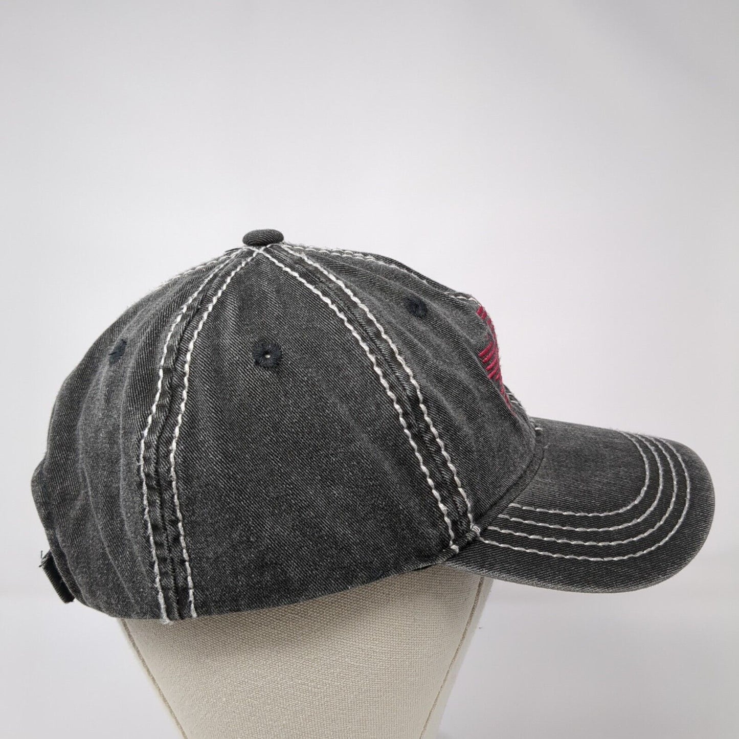 Redpath Strapback Hat Gray One Size Adjustable Embroidered Outdoor Cap