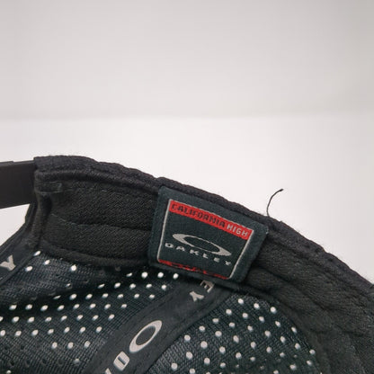 Oakley Snapback Hat Black One Size Adjustable Embroidered Laser Cut