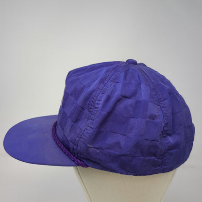 Imperial Trucker Purple Hat Oregon Golf Club Rope Slideback Checkered Vintage