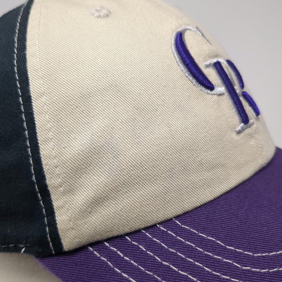 Colorado Rockies MLB Fan Favorite Baseball Cap Beige Purple Black One Size Logo