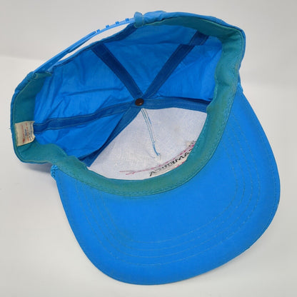 Vintage Chevrolet Snapback Trucker Hat Blue OSFA The Heartbeat of America
