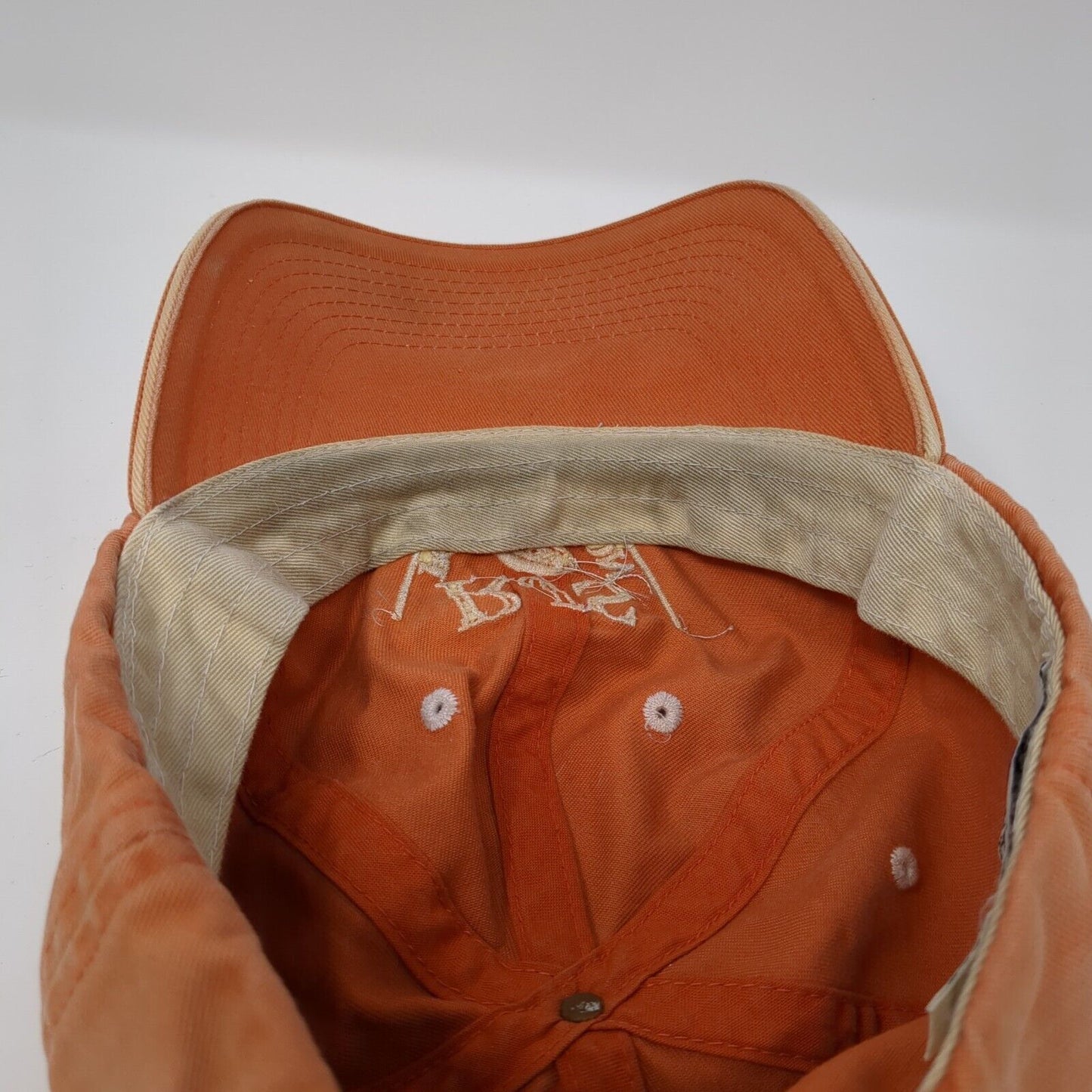 RJS Foundation Slideback Hat Orange One Size Embroidered Fahrenheit