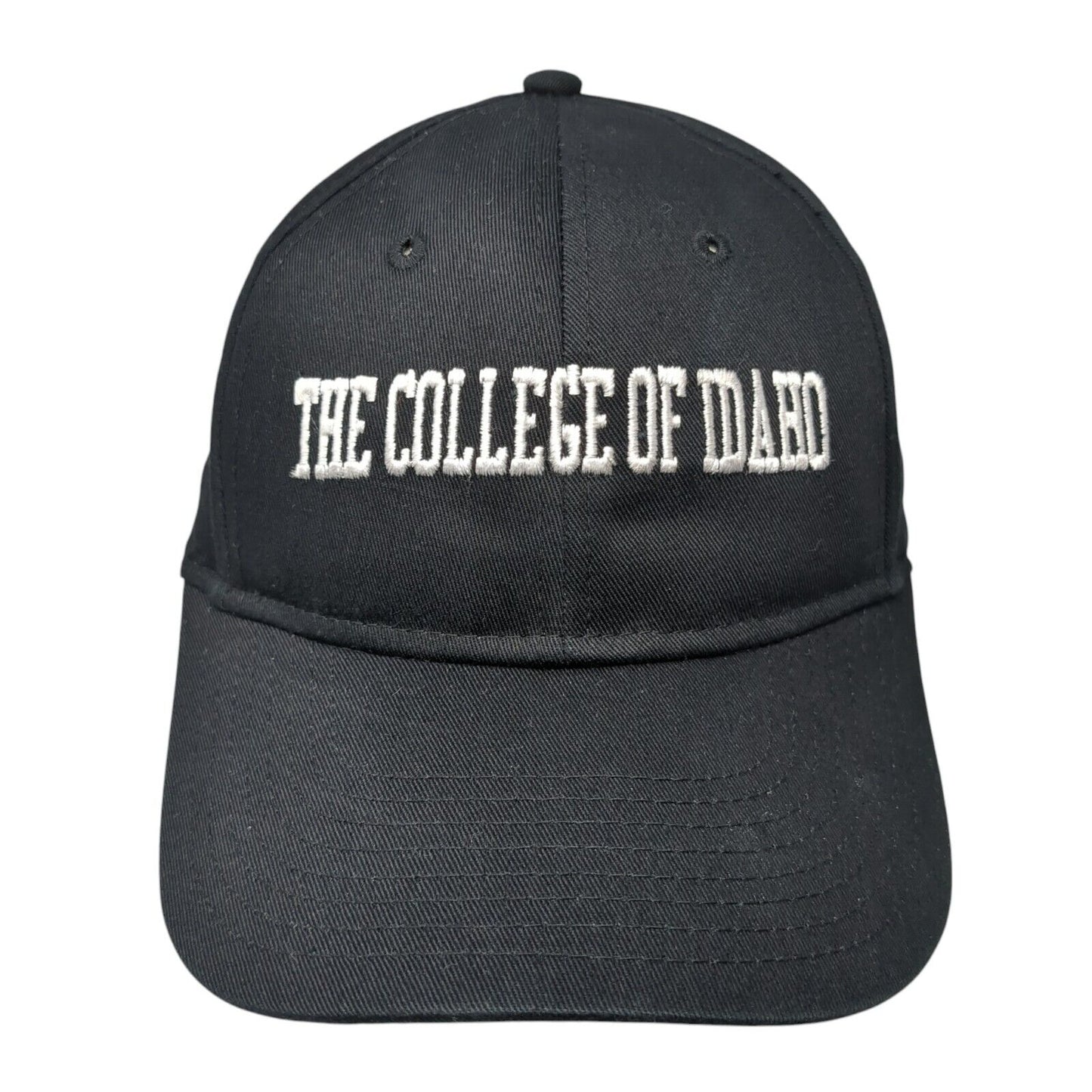 The College Of Idaho Strapback Hat Black One Size Adjustable Otto