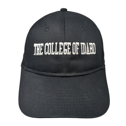 The College Of Idaho Strapback Hat Black One Size Adjustable Otto