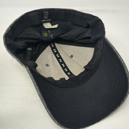 Under Armour Baseball Cap Gray XL Fitted Embroidered Logo Heathered Athletic Hat
