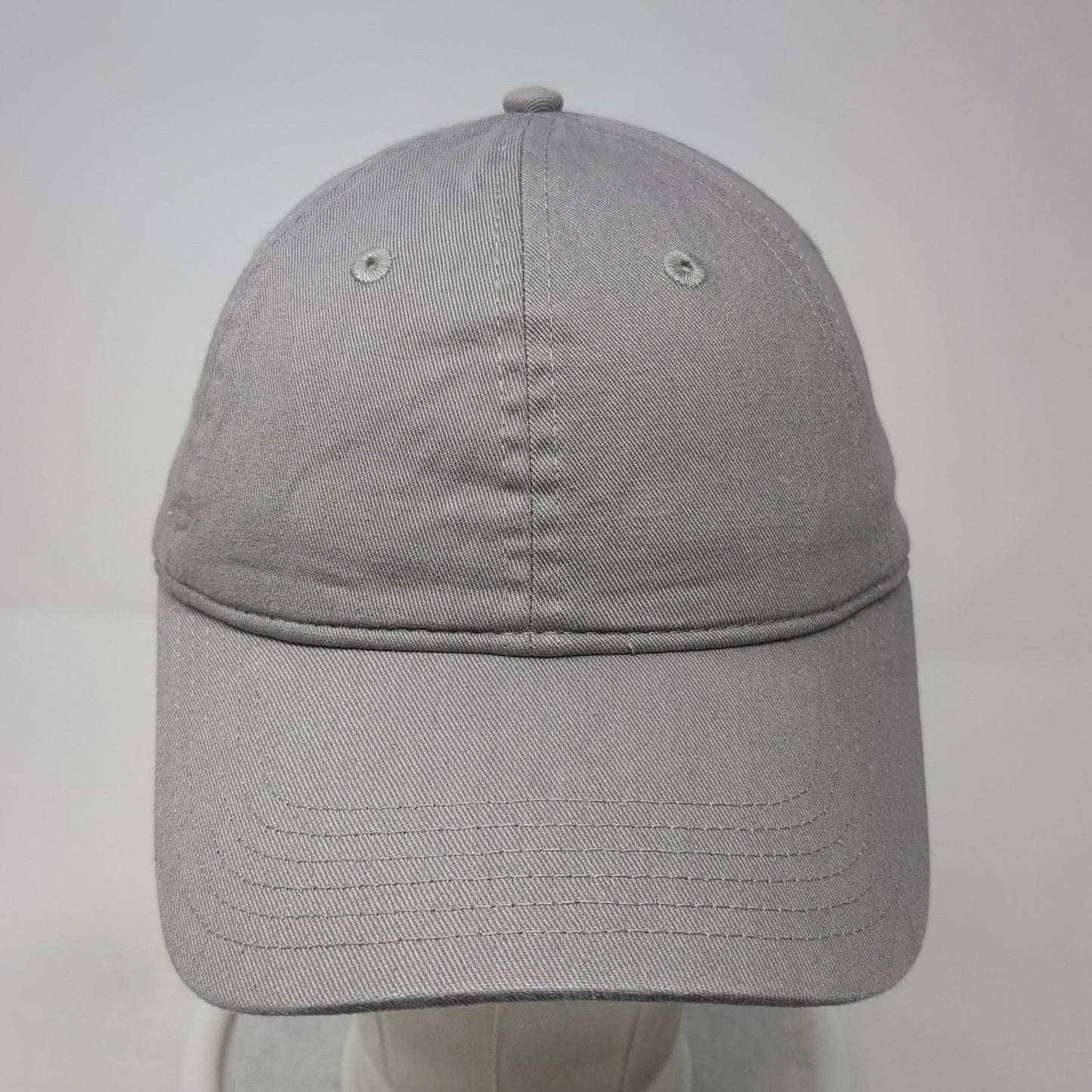 Champion Slideback Hat Gray One Size Solid Adjustable Outdoor 6 Panel
