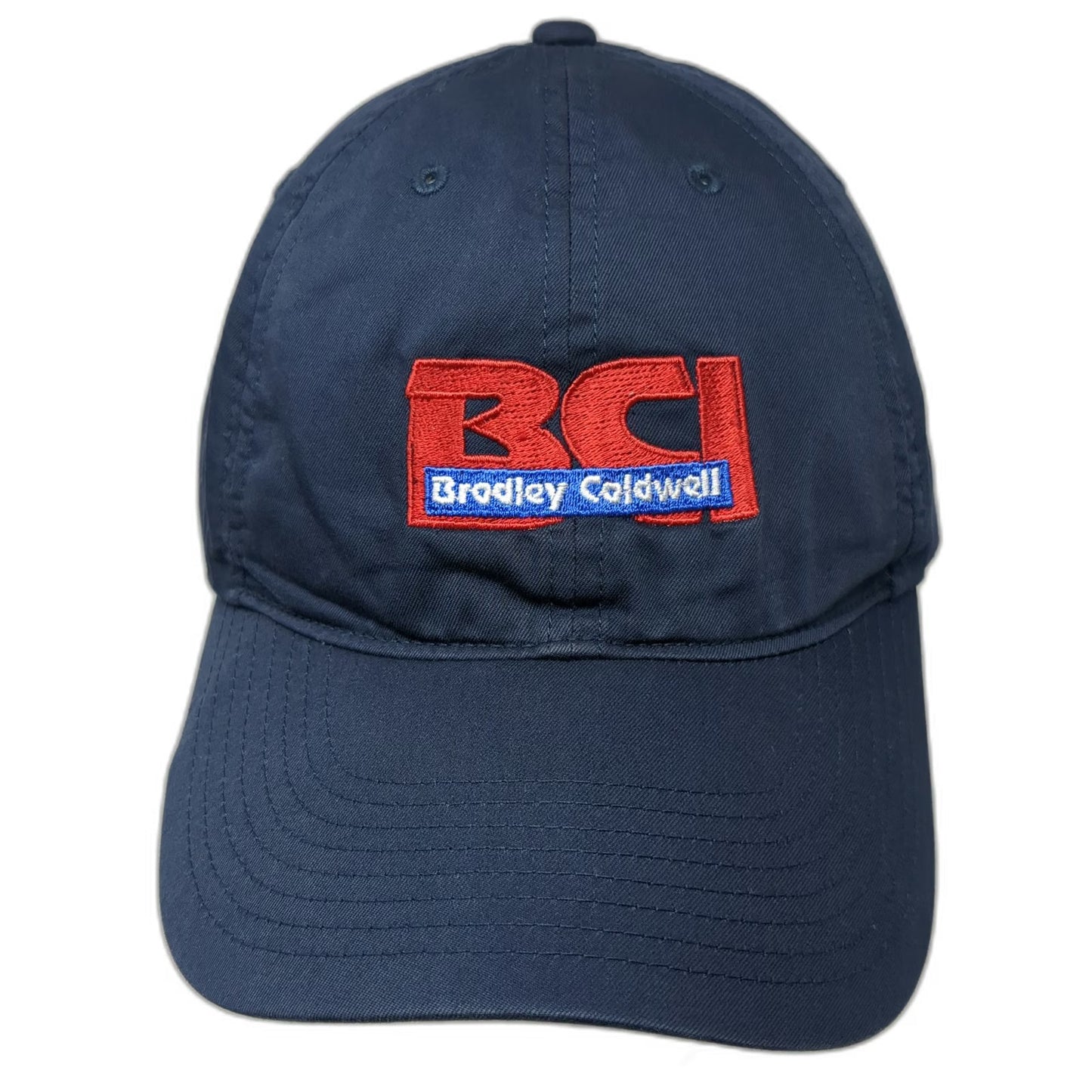 Nike Baseball Cap Blue Red White One Size Dri-FIT Bradley Caldwell BCI Logo Hat