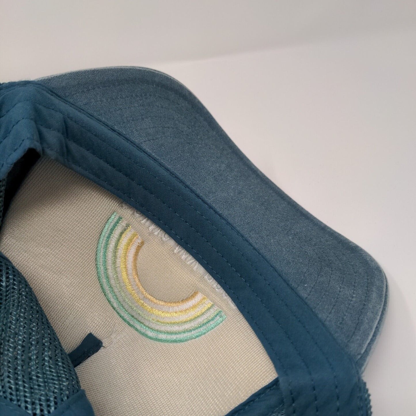 Doing My Best Snapback Trucker Hat Greenish-Blue One Size Mesh Back Mighty Fine