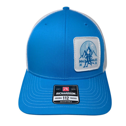 M43 Miles 2024 Snapback Mesh Back Trucker Hat Blue Adjustable Richardson