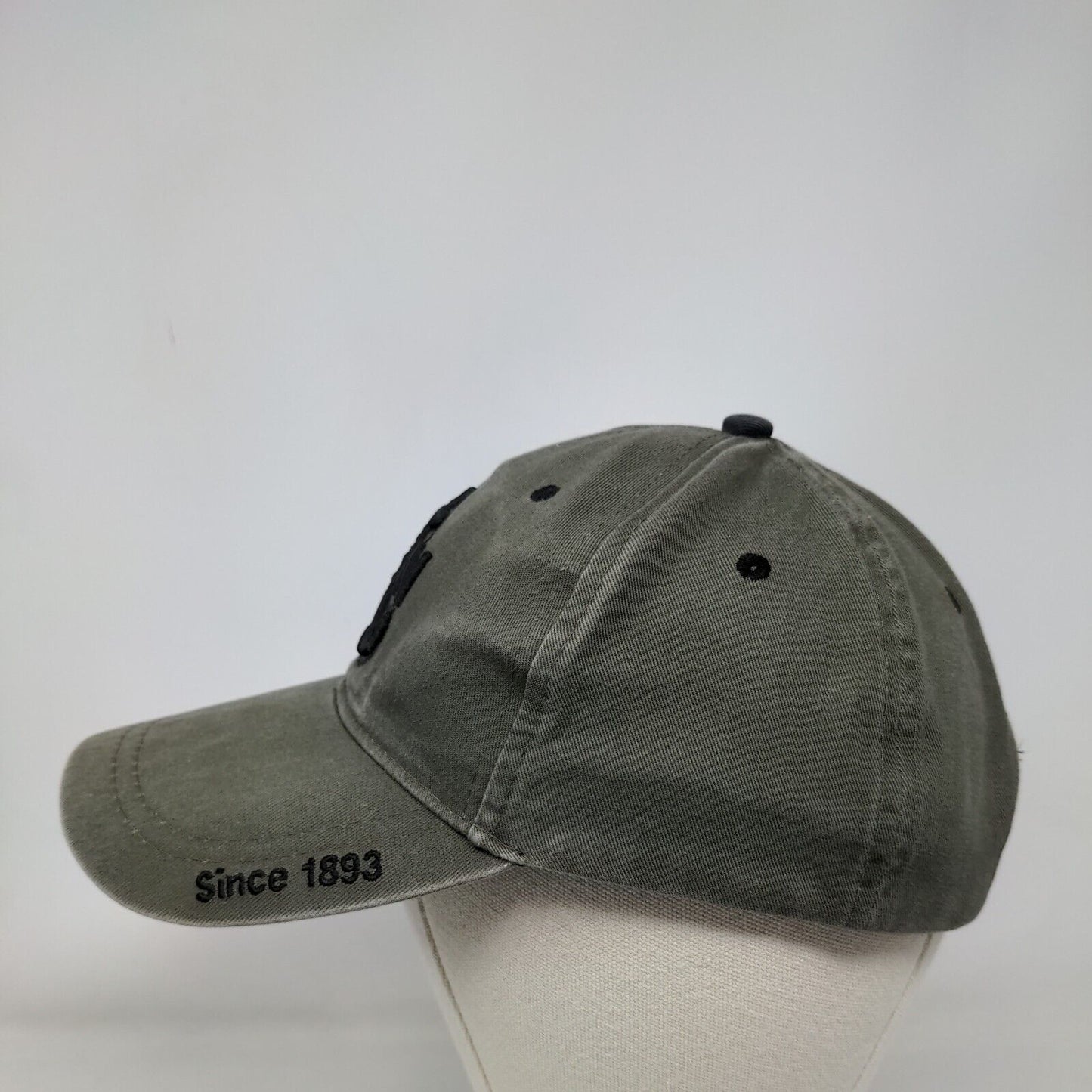 USN Since 1893 Strapback Hat Greenish-Brown Adjustable Embroidered 6 Panel