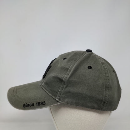 USN Since 1893 Strapback Hat Greenish-Brown Adjustable Embroidered 6 Panel