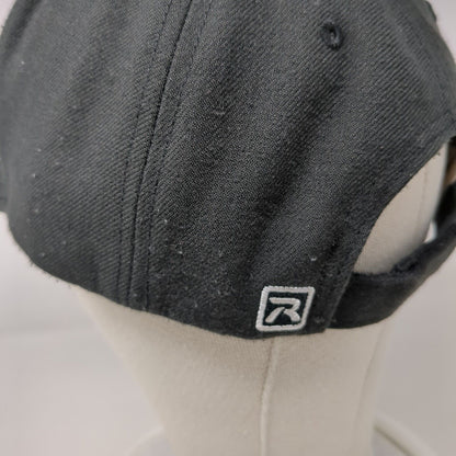 SB Strapback Hat Black Medium-Large Adjustable Embroidered Richardson