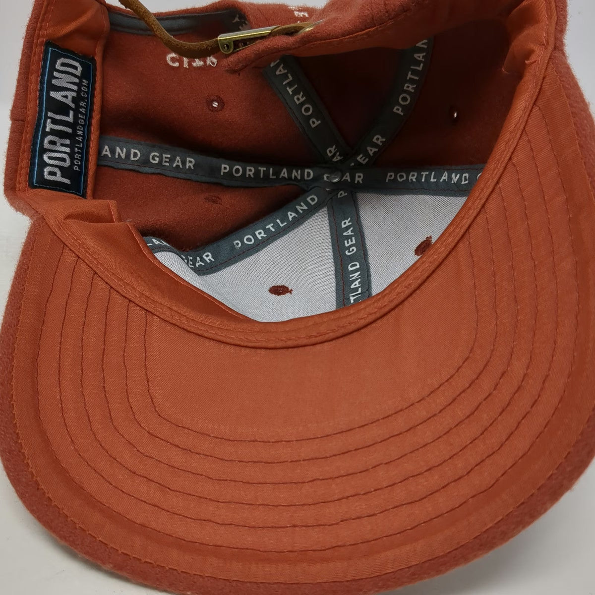 Portland Gear Baseball Cap Orange One Size Wool Slideback City of Bridges Hat