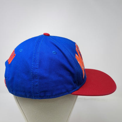 Nintendo Mario Snapback Hat Blue Red One Size Embroidered Character Logo Game