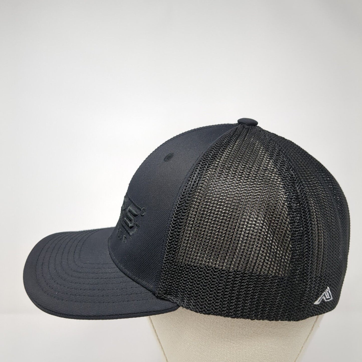 T-Zers Shirt Shop Fitted Mesh Back Trucker Hat Black 7 3/8-8 Solid