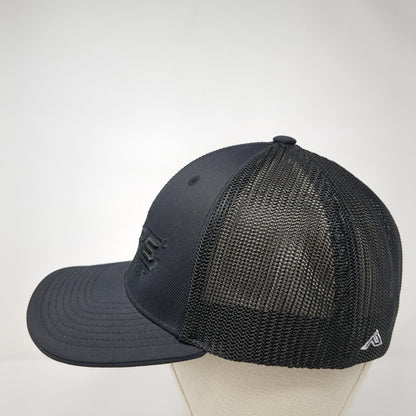 T-Zers Shirt Shop Fitted Mesh Back Trucker Hat Black 7 3/8-8 Solid