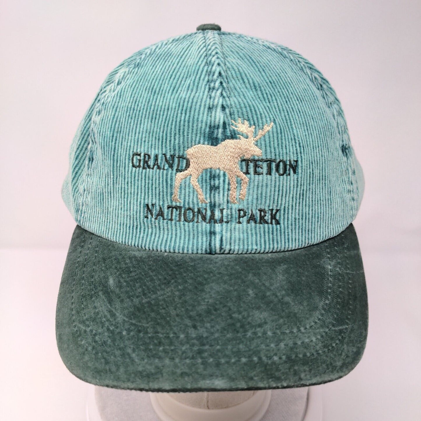 Grand Teton National Park Adult Slideback Hat Green One Size Suede Upper Jhats