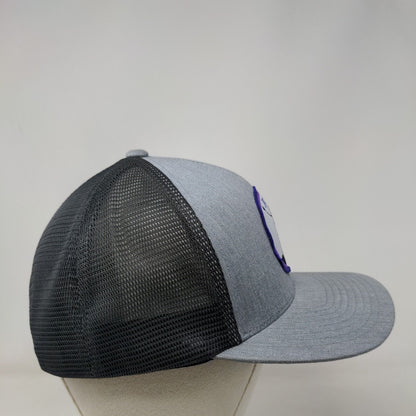 JCSAF Snapback Trucker Hat Gray One Size 110 Flexfit Mesh Back Pacific Headwear