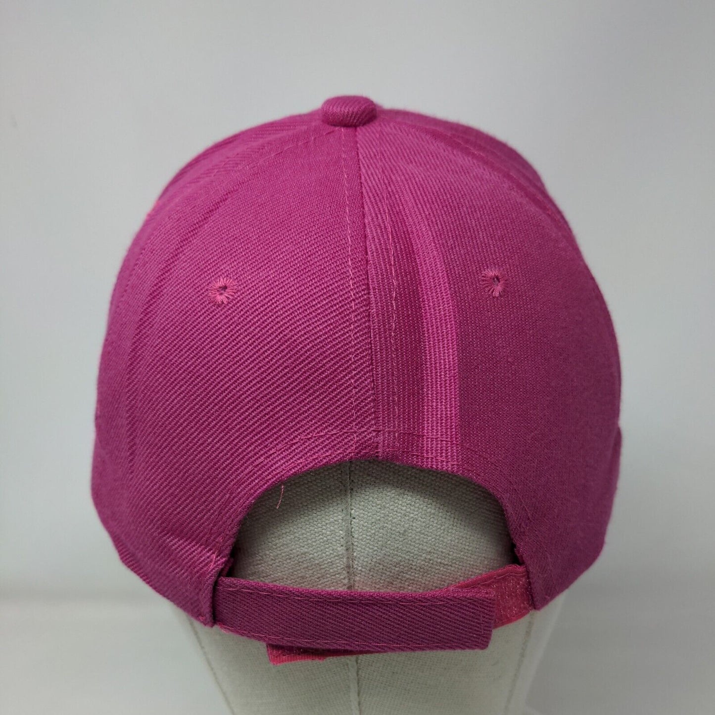 Unbranded Strapback Hat Pink One Size Blank Solid Adjustable 6 Panel