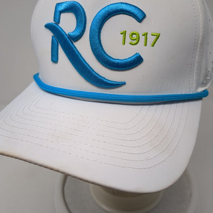 RC 1917 Snapback Rope Hat White One Size Laser Cut Solid Good Boy Golf