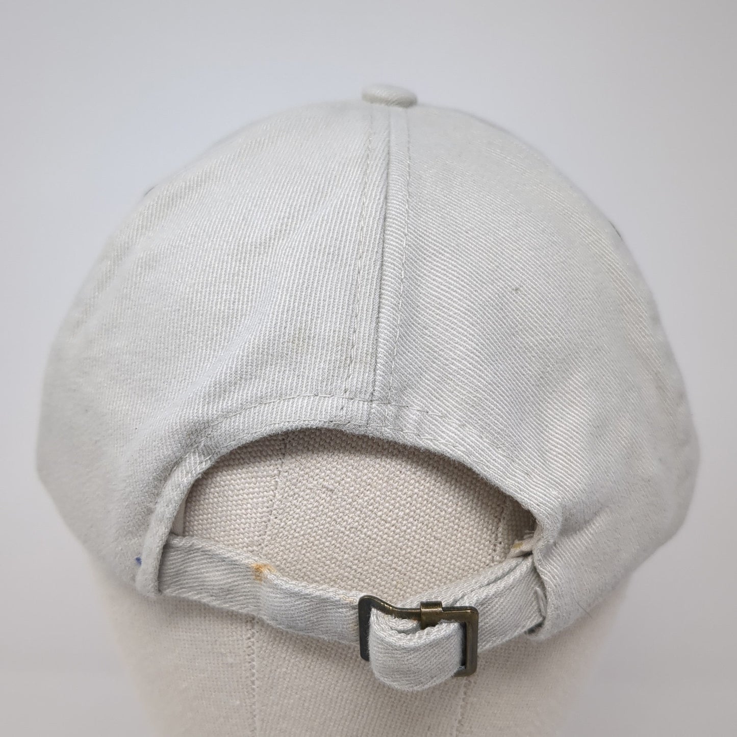 Disney Logo Slideback Hat Beige One Size Adjustable Embroidered Cobra