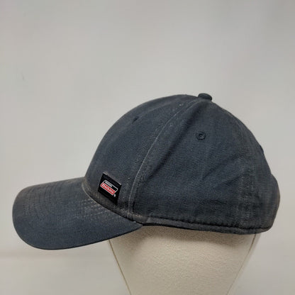 Genuine Dickies Snapback Hat Blue One Size Adjustable 6 Panel Cotton